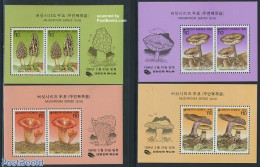 Korea, South 1994 Mushrooms 4 S/s, Mint NH, Nature - Mushrooms - Paddestoelen