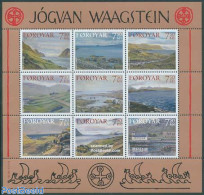 Faroe Islands 2005 Waagstein Paintings 9v M/s, Mint NH, Religion - Churches, Temples, Mosques, Synagogues - Art - Mode.. - Churches & Cathedrals