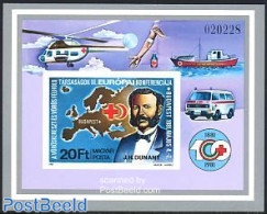 Hungary 1981 Red Cross Conference S/s Imperforated, Mint NH, Health - Transport - Various - Red Cross - Helicopters - .. - Nuevos