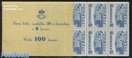 Sweden 1941 Royal Palace Booklet With 20 Stamps, Mint NH, Stamp Booklets - Neufs