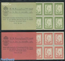 Sweden 1952 King Gustaf VI 70th Birthday 2 Booklets, Mint NH, History - Kings & Queens (Royalty) - Stamp Booklets - Ungebraucht