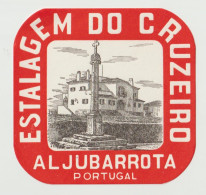 Etiquette De Bagage  Label Valise Etiqueta Hotel Estalagem Do Cruzeiro  Aljubarrota (Portugal) Dessin Hôtel - Advertising