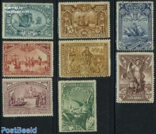 Portugal 1898 Vasco Da Gama 8v, Unused (hinged), History - Transport - Explorers - Ships And Boats - Unused Stamps