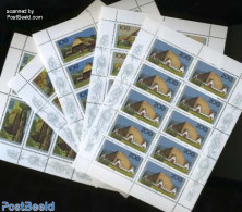 Germany, Federal Republic 1996 Farm Houses 5 M/s, Mint NH, Various - Agriculture - Art - Architecture - Nuevos