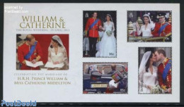 Bermuda 2011 Royal Wedding William & Kate S/s, Mint NH, History - Transport - Kings & Queens (Royalty) - Automobiles - Royalties, Royals