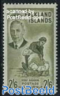 Falkland Islands 1952 2/6Sh., Stamp Out Of Set, Unused (hinged), Nature - Cattle - Other & Unclassified