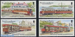 Isle Of Man 1993 Trams 4v, Mint NH, Transport - Railways - Trams - Eisenbahnen