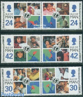 Isle Of Man 1996 UNICEF 3x2v [:], Mint NH, History - Unicef - Man (Eiland)