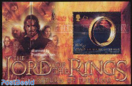 Isle Of Man 2003 Lord Of The Rings S/s, Mint NH, Performance Art - Film - Movie Stars - Art - Authors - Science Fiction - Kino