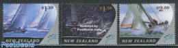 New Zealand 2002 Americas Cup 3v, Mint NH, Sport - Transport - Sailing - Ships And Boats - Neufs