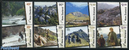New Zealand 2004 Tolkien, Middle Earth 4x2v [:], Mint NH, Nature - Performance Art - Horses - Film - Art - Science Fic.. - Nuevos