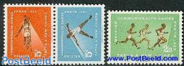 Papua New Guinea 1962 Commonwealth Games 3v (1v+[:]), Mint NH, Sport - Athletics - Sport (other And Mixed) - Athletics