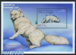 Congo Dem. Republic, (zaire) 2000 Polar Fox S/s, Mint NH, Nature - Animals (others & Mixed) - Other & Unclassified