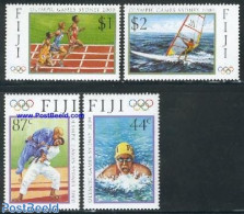 Fiji 2000 OLympic Games Sydney 4v, Mint NH, Sport - Transport - Athletics - Judo - Olympic Games - Sailing - Swimming .. - Leichtathletik