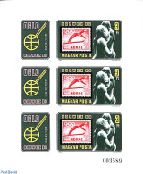 Hungary 1980 NORWEX M/s Imperforated, Mint NH, Sport - Skiing - Philately - Stamps On Stamps - Ongebruikt