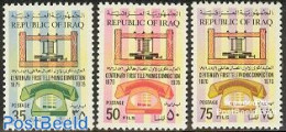 Iraq 1976 Telephone Centenary 3v, Mint NH, Science - Telecommunication - Telephones - Télécom