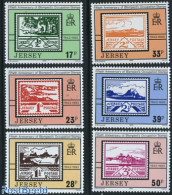 Jersey 1993 Occupation Stamps 6v, Mint NH, Stamps On Stamps - Postzegels Op Postzegels