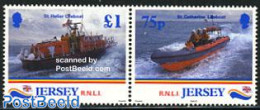 Jersey 1999 R.N.L.I. 2v [:], Mint NH, Transport - Ships And Boats - Barcos