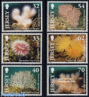 Jersey 2004 Corals 6v, Mint NH, Nature - Shells & Crustaceans - Vie Marine