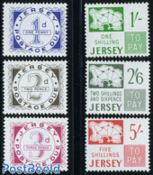 Jersey 1969 Postage Due 6v, Mint NH, Various - Maps - Geography