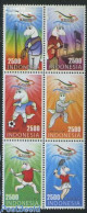 Indonesia 2011 SEA Games 6v [++], Mint NH, Sport - Football - Judo - Sport (other And Mixed) - Tennis - Tenis