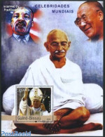 Guinea Bissau 2003 Pope John Paul II S/s, Mint NH, History - Religion - Gandhi - Pope - Religion - Mahatma Gandhi