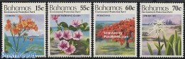 Bahamas 1993 Flowers 4v, Mint NH, Nature - Environment - Flowers & Plants - Protection De L'environnement & Climat