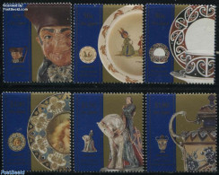 New Zealand 1993 Royal Doulton Ceramics 6v, Mint NH, Nature - Horses - Art - Art & Antique Objects - Ceramics - Unused Stamps