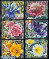 New Zealand 2001 Garden Flowers 6v, Mint NH, Nature - Flowers & Plants - Nuevos