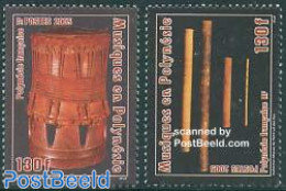 French Polynesia 2005 Music 2v, Mint NH, Performance Art - Music - Musical Instruments - Nuovi