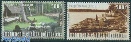 French Polynesia 2005 Monuments & Sites 2v, Mint NH, History - Archaeology - Nuevos