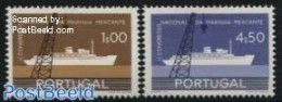 Portugal 1958 Commercial Fleet Congress 2v, Mint NH, Transport - Ships And Boats - Unused Stamps