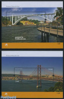 Portugal 2008 Bridges 2 S/s, Mint NH, Art - Bridges And Tunnels - Nuevos
