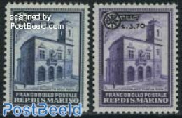 San Marino 1934 Overprints 2v, Mint NH - Unused Stamps