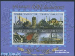 Türkiye 2007 Balkanfila S/s, Mint NH, Religion - Churches, Temples, Mosques, Synagogues - Art - Bridges And Tunnels - Other & Unclassified