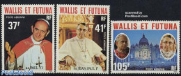 Wallis & Futuna 1979 Popes 3v, Mint NH, Religion - Pope - Religion - Popes