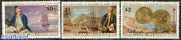 Cook Islands 1978 James Cook 3v, Mint NH, History - Transport - Various - Explorers - Ships And Boats - Money On Stamps - Explorers