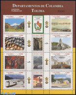 Colombia 2004 Tolima 12v M/s, Mint NH, History - Nature - Religion - Sport - Coat Of Arms - Horses - Churches, Temples.. - Chiese E Cattedrali