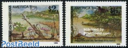 Dominican Republic 1995 UPAEP, Nature Conservation 2v, Mint NH, Nature - Environment - U.P.A.E. - Protección Del Medio Ambiente Y Del Clima