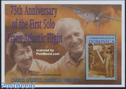 Dominica 2002 Lindbergh Flight S/s, Mint NH, Transport - Aircraft & Aviation - Vliegtuigen