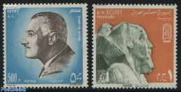 Egypt (Republic) 1972 Definitives 2v, Mint NH, Art - Sculpture - Unused Stamps