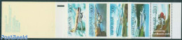 Faroe Islands 1985 Aeroplanes 5v In Booklet, Mint NH, Transport - Stamp Booklets - Helicopters - Aircraft & Aviation - Unclassified