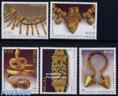 Greece 2005 Jewels 5v, Mint NH, Art - Art & Antique Objects - Unused Stamps