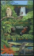Guyana 2002 Eco Tourism 6v M/s, Mint NH, Nature - Various - Animals (others & Mixed) - Birds - Butterflies - Monkeys -.. - Guiana (1966-...)
