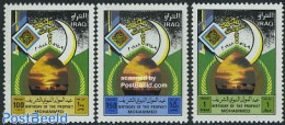 Iraq 1988 Mohammed Birthday 3v, Mint NH, Religion - Religion - Irak