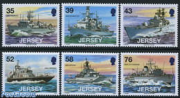 Jersey 2008 Visiting Naval Vessels 6v, Mint NH, Transport - Ships And Boats - Barcos