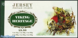 Jersey 1987 Viking Heritage Booklet, Mint NH, History - Nature - Transport - History - Horses - Stamp Booklets - Ships.. - Unclassified