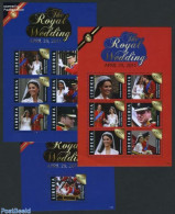 Liberia 2011 Royal Wedding William & Kate 3 S/s, Mint NH, History - Kings & Queens (Royalty) - Royalties, Royals