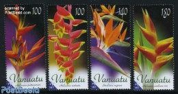 Vanuatu 2011 Flowers 4v, Mint NH, Nature - Flowers & Plants - Vanuatu (1980-...)