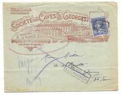 Port Vendres. Lot De 2 Enveloppes Illustrées Publicitaires. Société Des Caves Saint Georges - 1921-1960: Modern Period